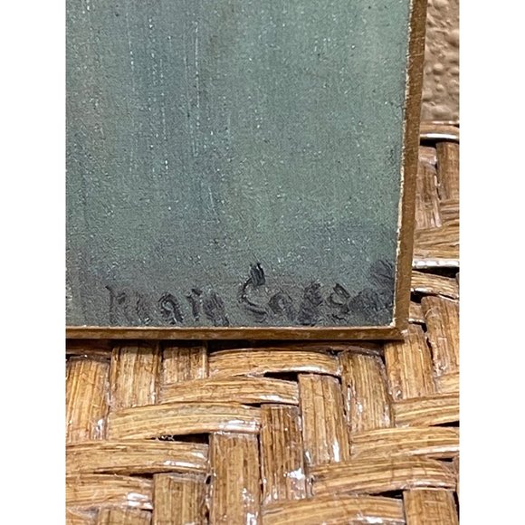 Vintage Mary Cassatt Child In A Straw Hat Plaque - Picture 2 of 4